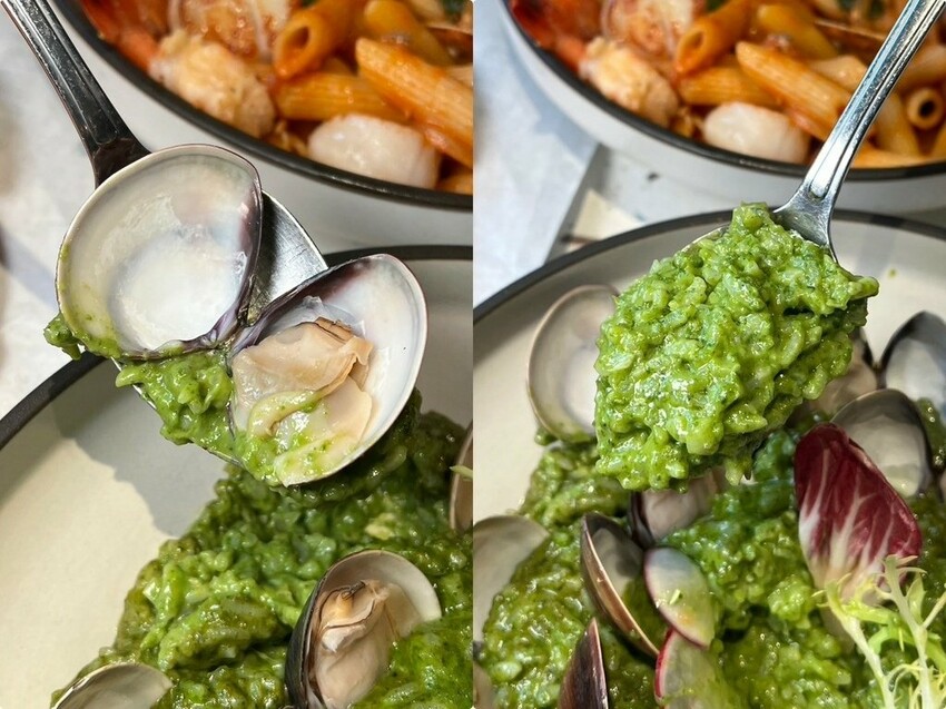 （中壢美食）義沐中壢中美店～蕃茄海鮮義大利麵、黑松露蕃茄野菇