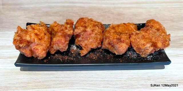 「初面-北投石牌店」(Fried Chicken with Shrimp & tomato soup noodle)， Taipei, Taiwan, SJKen, May 12, 2021