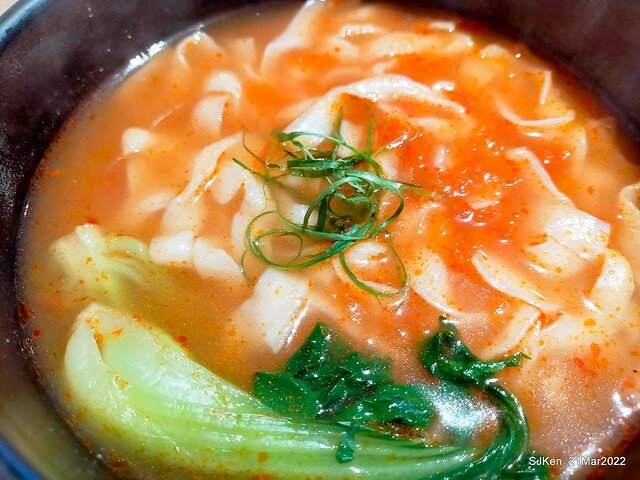 五訪「初面-北投石牌店」(Fried Chicken with Shrimp & tomato soup noodle)， Taipei, Taiwan, SJKen, Mar 21, 2022