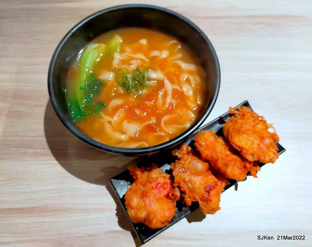 五訪「初面-北投石牌店」(Fried Chicken with Shrimp & tomato soup noodle)， Taipei, Taiwan, SJKen, Mar 21, 2022