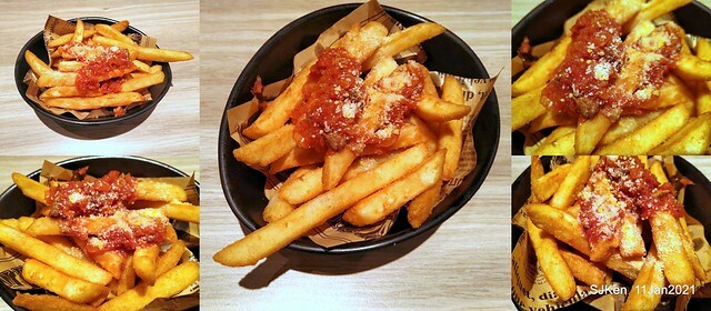 Beef noodle , Meat sauce French fries, 