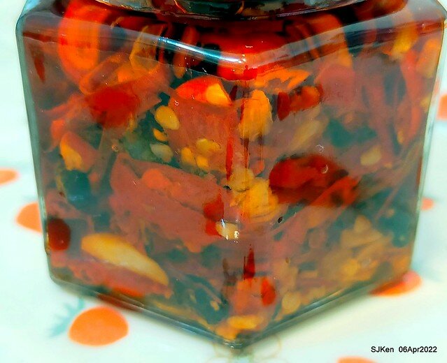 六訪五訪「初面-北投石牌店」(Tomato beef noodle & chili source )， Taipei, Taiwan, SJKen, Apr 6, 2022