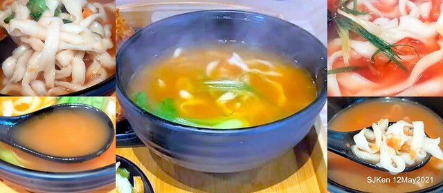 「初面-北投石牌店」(Fried Chicken with Shrimp & tomato soup noodle)， Taipei, Taiwan, SJKen, May 12, 2021