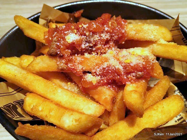 Beef noodle , Meat sauce French fries, 