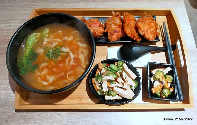 五訪「初面-北投石牌店」(Fried Chicken with Shrimp & tomato soup noodle)， Taipei, Taiwan, SJKen, Mar 21, 2022