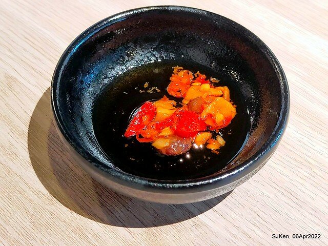 六訪五訪「初面-北投石牌店」(Tomato beef noodle & chili source )， Taipei, Taiwan, SJKen, Apr 6, 2022