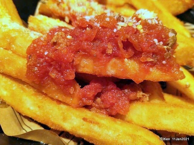 Beef noodle , Meat sauce French fries, 