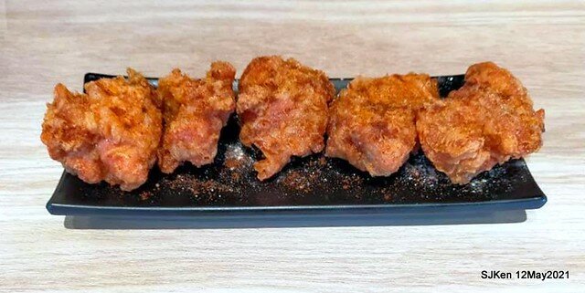 「初面-北投石牌店」(Fried Chicken with Shrimp & tomato soup noodle)， Taipei, Taiwan, SJKen, May 12, 2021