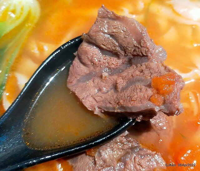 六訪五訪「初面-北投石牌店」(Tomato beef noodle & chili source )， Taipei, Taiwan, SJKen, Apr 6, 2022