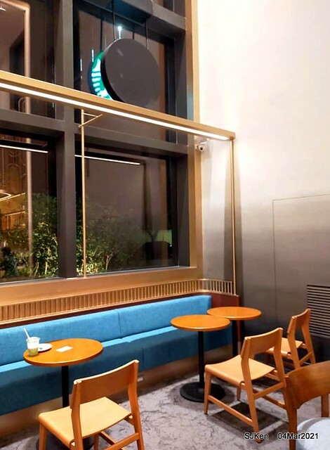 Starbucks coffee shop at Hotel Resonance - Taipei, Taipei,Taiwan, SJKen, Mar 4, 2021.