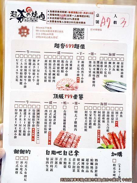 超夯の燒肉05-菜單.JPG