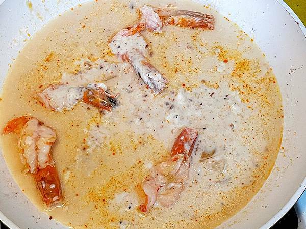 奶油白蝦義大利麵-eat enjoy意享美式餐廳：DIY冷藏餐盒超值組-義大利麵自己煮