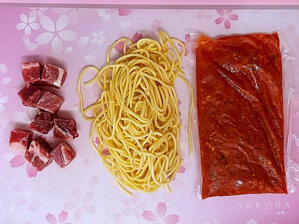 茄汁骰子牛義大利麵-DIY冷藏餐盒超值組-義大利麵自己煮