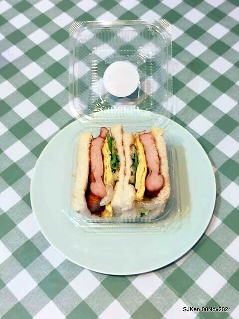 「高三孝碳烤吐司南港專賣店」(Roasted sandwich store, Taipei, Taiwan, SJKen, Nov 8, 2021.