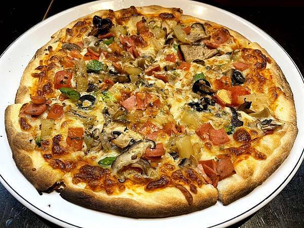 藍色馬克蔬食義大利餐廳-夏威夷比薩