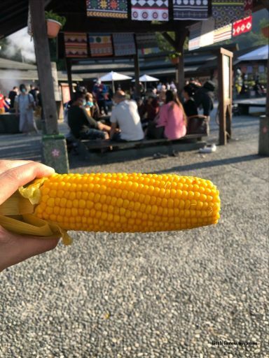 宜蘭景點｜大同鄉，清水地熱公園：泡泡腳、自助竹簍溫泉蛋、筊白筍、玉米