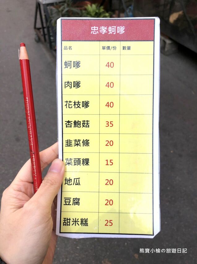 【台中南區美食】台中忠孝蚵嗲,台式口味下午茶首選,除了蚵仔口味還有花枝嗲肉嗲!內文附詳細菜單價位介紹。 @熊寶小榆の旅遊日記