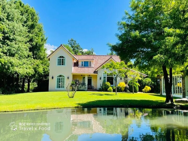 湖景花園，歐式風情～花蓮版普羅旺斯，南法山居民宿 @魚兒 x 牽手明太子的「視」界旅行