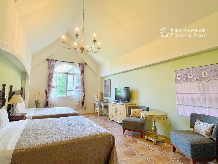 湖景花園，歐式風情～花蓮版普羅旺斯，南法山居民宿 @魚兒 x 牽手明太子的「視」界旅行