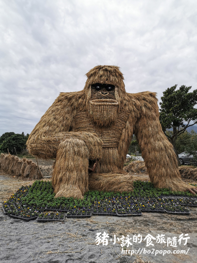 花蓮。富里》2021花蓮富里稻草藝術季，大型稻草動物可愛又好拍 - 豬小詠的食旅隨行