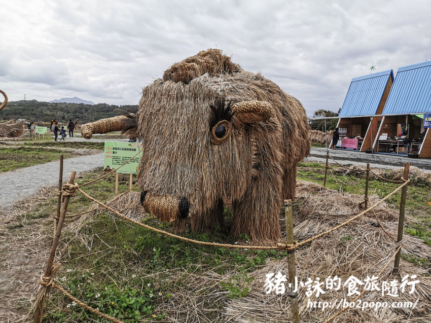 花蓮。富里》2021花蓮富里稻草藝術季，大型稻草動物可愛又好拍 - 豬小詠的食旅隨行