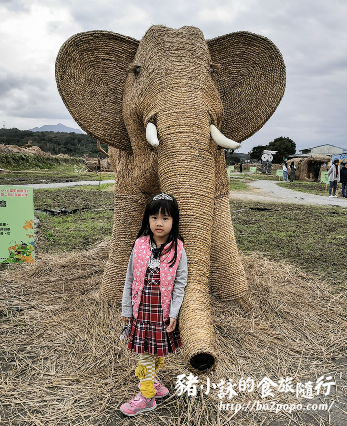 花蓮。富里》2021花蓮富里稻草藝術季，大型稻草動物可愛又好拍 - 豬小詠的食旅隨行