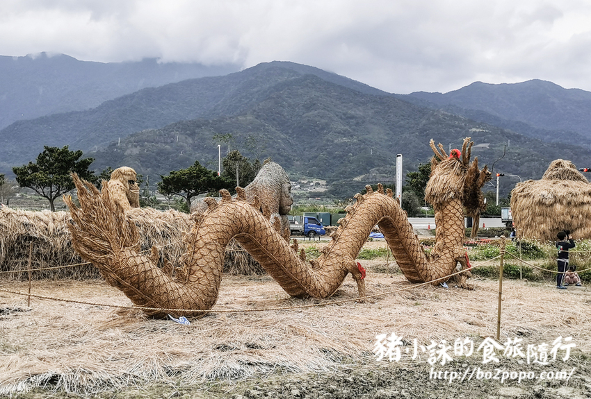 花蓮。富里》2021花蓮富里稻草藝術季，大型稻草動物可愛又好拍 - 豬小詠的食旅隨行
