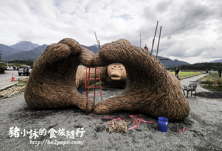 花蓮。富里》2021花蓮富里稻草藝術季，大型稻草動物可愛又好拍 - 豬小詠的食旅隨行