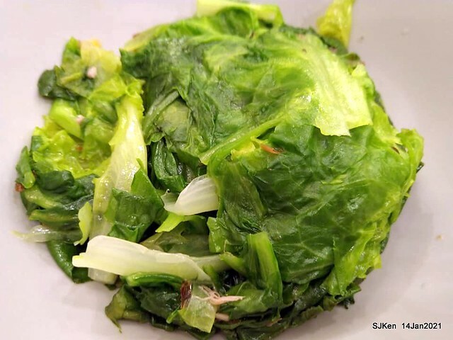 Taiwan traditional dishes 「阿伯蛋包麵」東湖店(Egg noodle)，Taipei, Taiwan, SJKen, Jan 14, 2021.