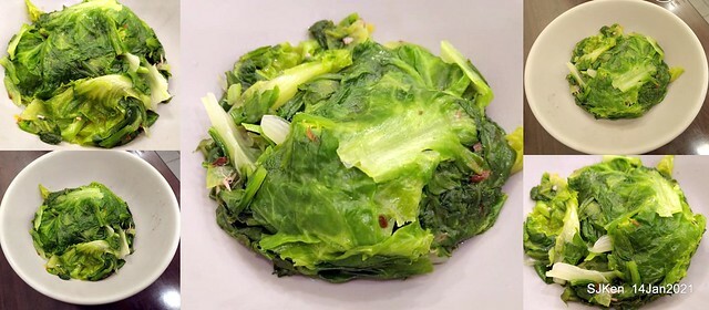 Taiwan traditional dishes 「阿伯蛋包麵」東湖店(Egg noodle)，Taipei, Taiwan, SJKen, Jan 14, 2021.