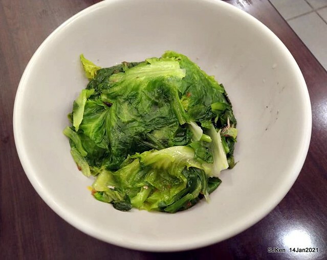 Taiwan traditional dishes 「阿伯蛋包麵」東湖店(Egg noodle)，Taipei, Taiwan, SJKen, Jan 14, 2021.