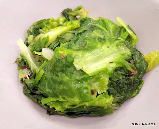 Taiwan traditional dishes 「阿伯蛋包麵」東湖店(Egg noodle)，Taipei, Taiwan, SJKen, Jan 14, 2021.