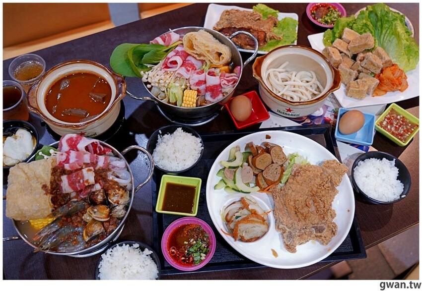 台中新開便當店，居然可以吃到牛肉麵火鍋，內用手工豆花跟冰淇淋無限享用！