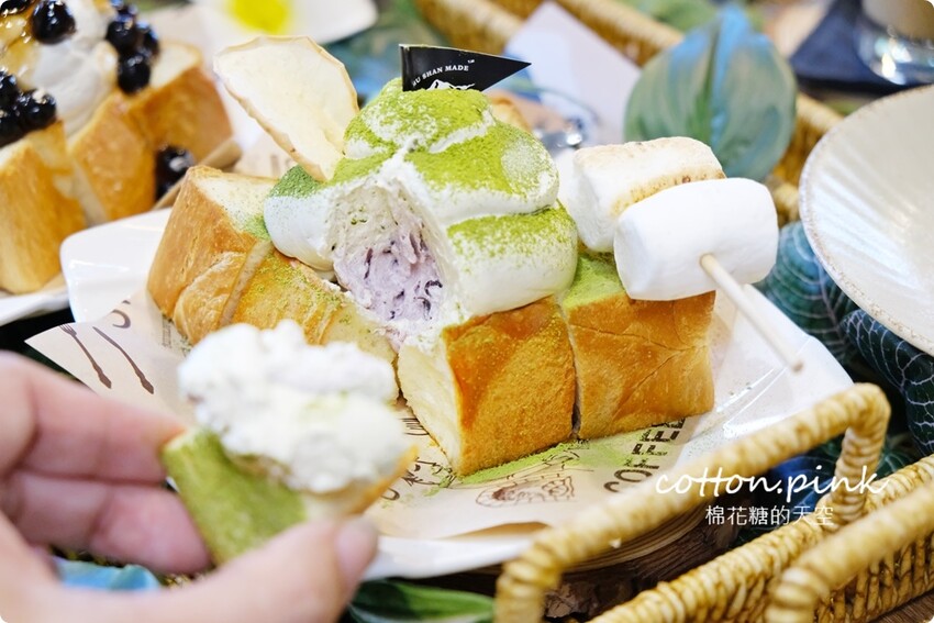 台中麵包店裡就能野餐?!沐山麵包露營風下午茶生吐司吃起來 - 棉花糖的天空