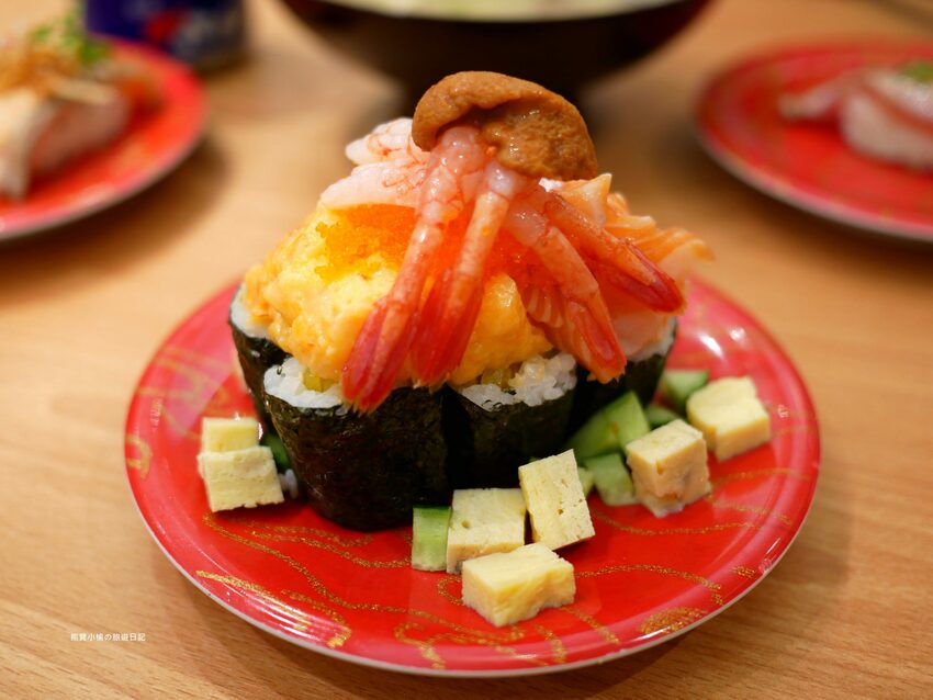 【台中西屯區美食】 合點壽司がってん寿司,台中大遠百B2美食街,海寶捲超豐富澎派來店必吃!內文附詳細菜單價位介紹。 @熊寶小榆の旅遊日記