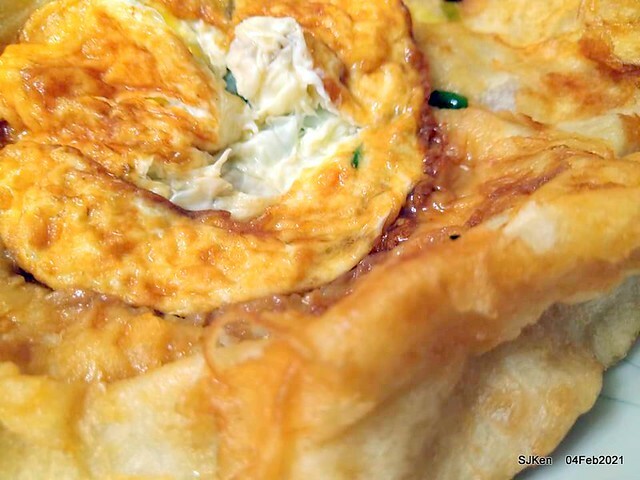 「北投三星蔥油餅」(Beitou Scallion pancakes booth),Taipei, Taiwan, Feb 4, 2021