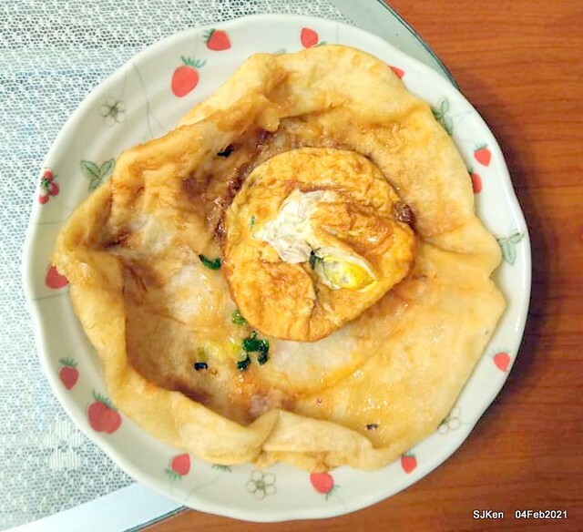 「北投三星蔥油餅」(Beitou Scallion pancakes booth),Taipei, Taiwan, Feb 4, 2021