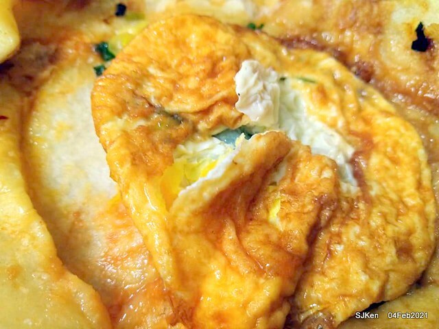 「北投三星蔥油餅」(Beitou Scallion pancakes booth),Taipei, Taiwan, Feb 4, 2021