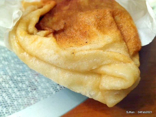 「北投三星蔥油餅」(Beitou Scallion pancakes booth),Taipei, Taiwan, Feb 4, 2021
