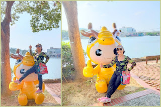 桃園景點-龍潭觀光大池(龍潭湖) -南天宮、觀光吊橋、環湖步道-戲水健身休閒的好去處