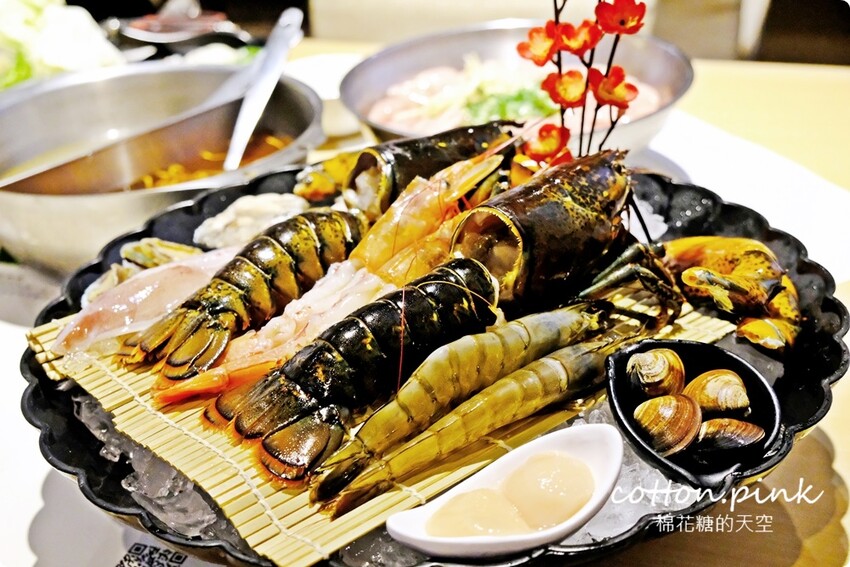 台中海鮮火鍋推薦|菁饌涮涮鍋活龍蝦套餐真正鮮到爆！吃過就回不去了～ - 棉花糖的天空