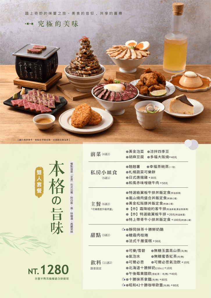 ▌台中美食 ▌嵐山熟成牛かつ專売｜超狂季節限定菜單又來了！全台最大巨無霸焦糖脆片大布丁、職人手作漢堡排，創意無極限！