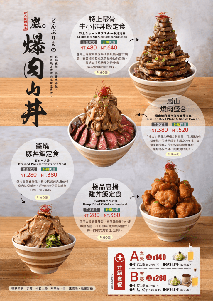 ▌台中美食 ▌嵐山熟成牛かつ專売｜超狂季節限定菜單又來了！全台最大巨無霸焦糖脆片大布丁、職人手作漢堡排，創意無極限！