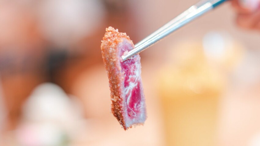 ▌台中美食 ▌嵐山熟成牛かつ專売｜超狂季節限定菜單又來了！全台最大巨無霸焦糖脆片大布丁、職人手作漢堡排，創意無極限！