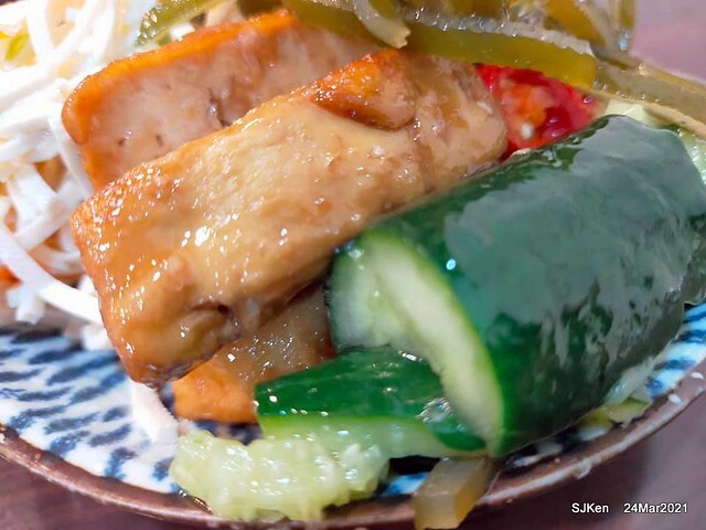 Fried noodle & Hot sour soup , 「牛味炸醬麵酸辣湯與小菜」， Taipei, Taiwan, SJKen, Mar 24,2021.