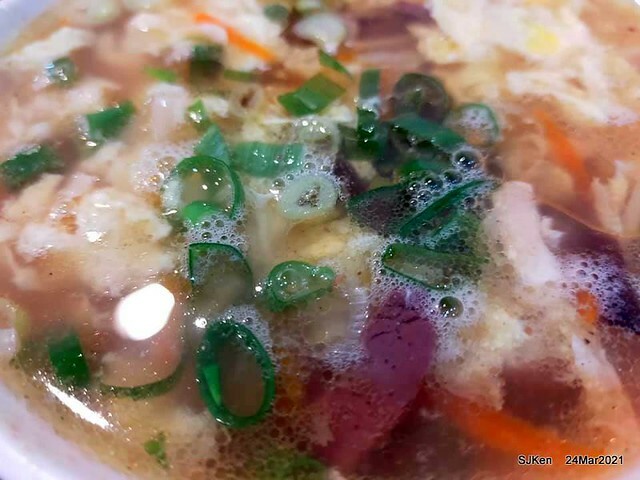 Fried noodle & Hot sour soup , 「牛味炸醬麵酸辣湯與小菜」， Taipei, Taiwan, SJKen, Mar 24,2021.