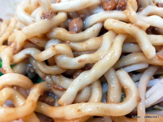 Fried noodle & Hot sour soup , 「牛味炸醬麵酸辣湯與小菜」， Taipei, Taiwan, SJKen, Mar 24,2021.