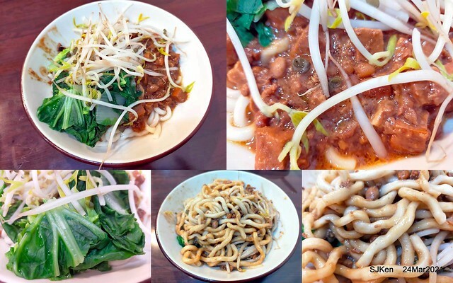 Fried noodle & Hot sour soup , 「牛味炸醬麵酸辣湯與小菜」， Taipei, Taiwan, SJKen, Mar 24,2021.