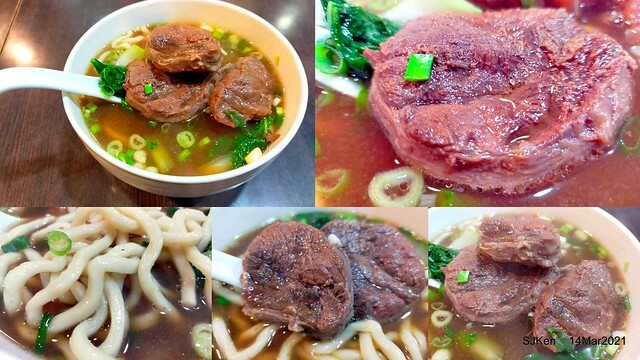 「牛味牛肉麵」(Beef nooldes store), Taipei, Taiwan, Mar 14, 2021.