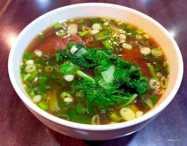 「牛味牛肉麵」(Beef nooldes store), Taipei, Taiwan, Mar 14, 2021.